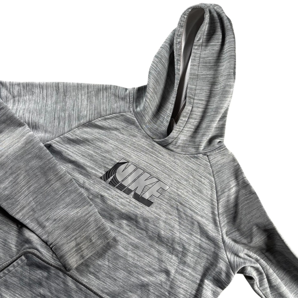 Nike Boys Gray Therma-FIT Space Dye Pullover Hoodie Kids XL 2408